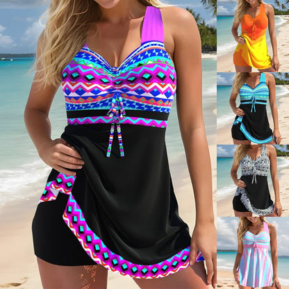 🏊‍♀️👙【S-5XL】Modne i wysokiej jakości stroje kąpielowe【Top + Spodnie】-3679011