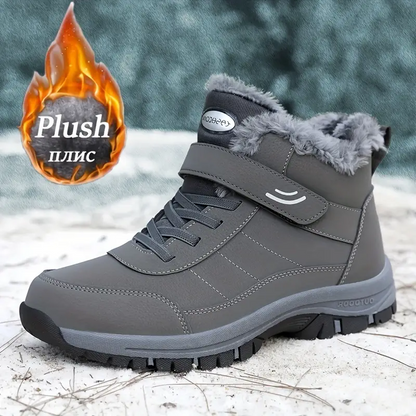 ⛄👞【39-44】 2024 zimowe nowe męskie buty antynarciarskie, pluszowa wyściółka-3778685