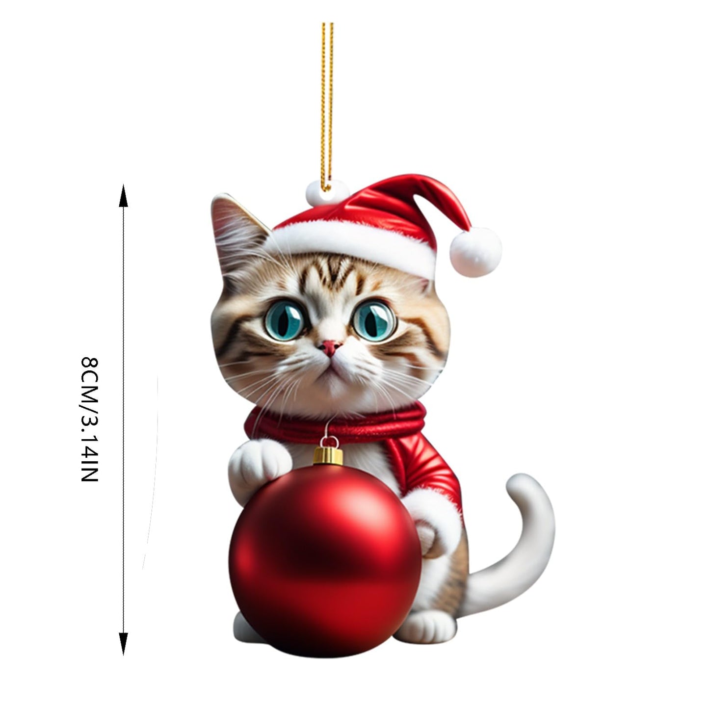 🔥🐈【Kup 7, a 3 otrzymasz gratis】🎄10 sztuk😻Ozdoby choinkowe w kształcie kotków. wiszące akcesoria dla kotów--3790224