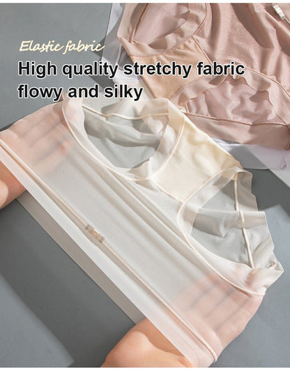 🥰 【 6 sztuk 】 Ultra cienka bielizna 3D Ice Silk Bezszwowa bielizna Ultra cienka bielizna Nude-3711784