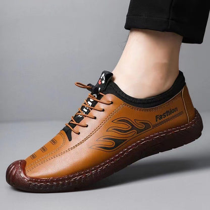 👞【39-44】Nowe, wszechstronne, skórzane buty męskie z miękką podeszwą