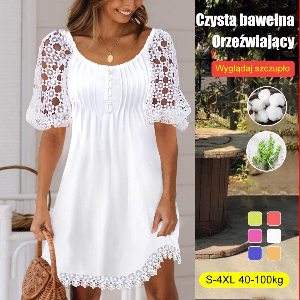 🔥Promocja ograniczona czasowo🔥【Nowy styl】👗Wysokiej jakości koronkowa sukienka