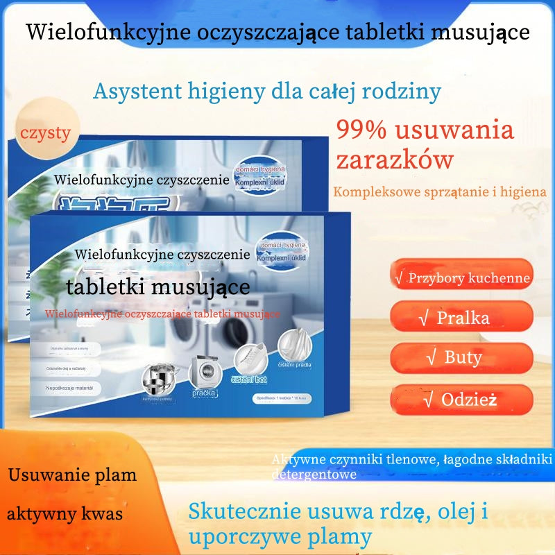 🔥✨【Szybkie czyszczenie】🔥Wielofunkcyjne domowe musujące tabletki czyszczące, 4 pudełka za jedyne 99 zł-3752318